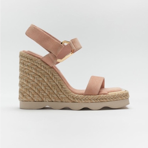 Good American Shoes - Good American Espadrille Wedge Sandal Sz 8